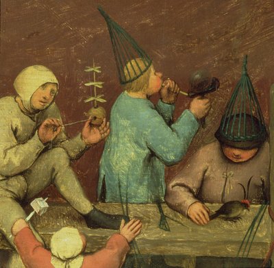 Kinderspiele (Kinderspiele): Detail der linken Abschnitt Kinder machen